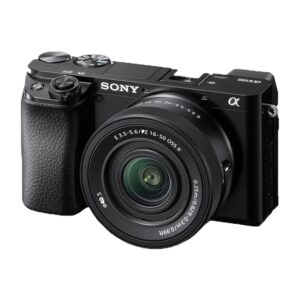Cámara Mirrorless APS-C con AF rápido Alpha 6100 + lente zoom potente de 16-50 mm